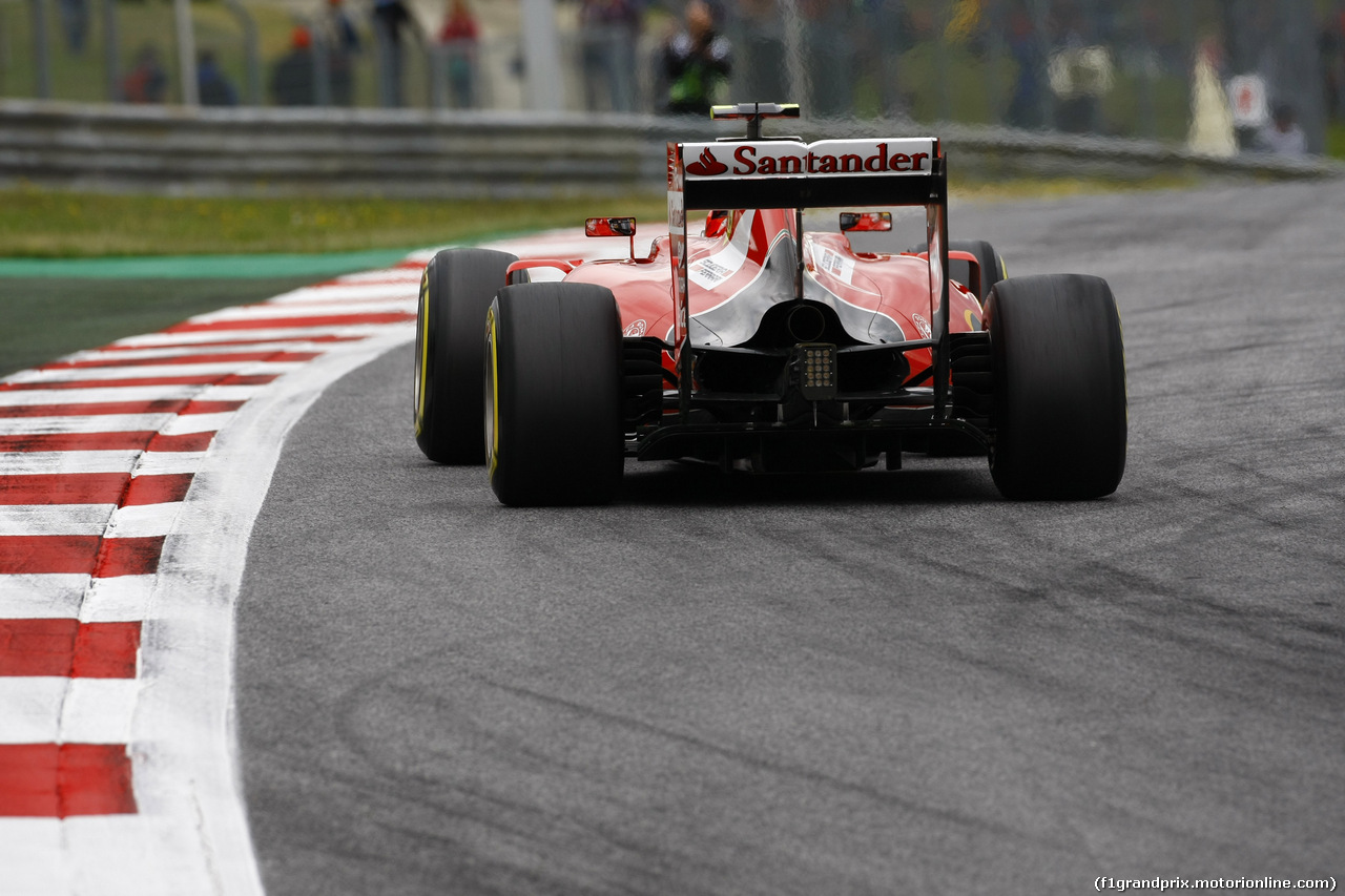 GP AUSTRIA, 19.06.2015- Prove Libere 2, Kimi Raikkonen (FIN) Ferrari SF15-T