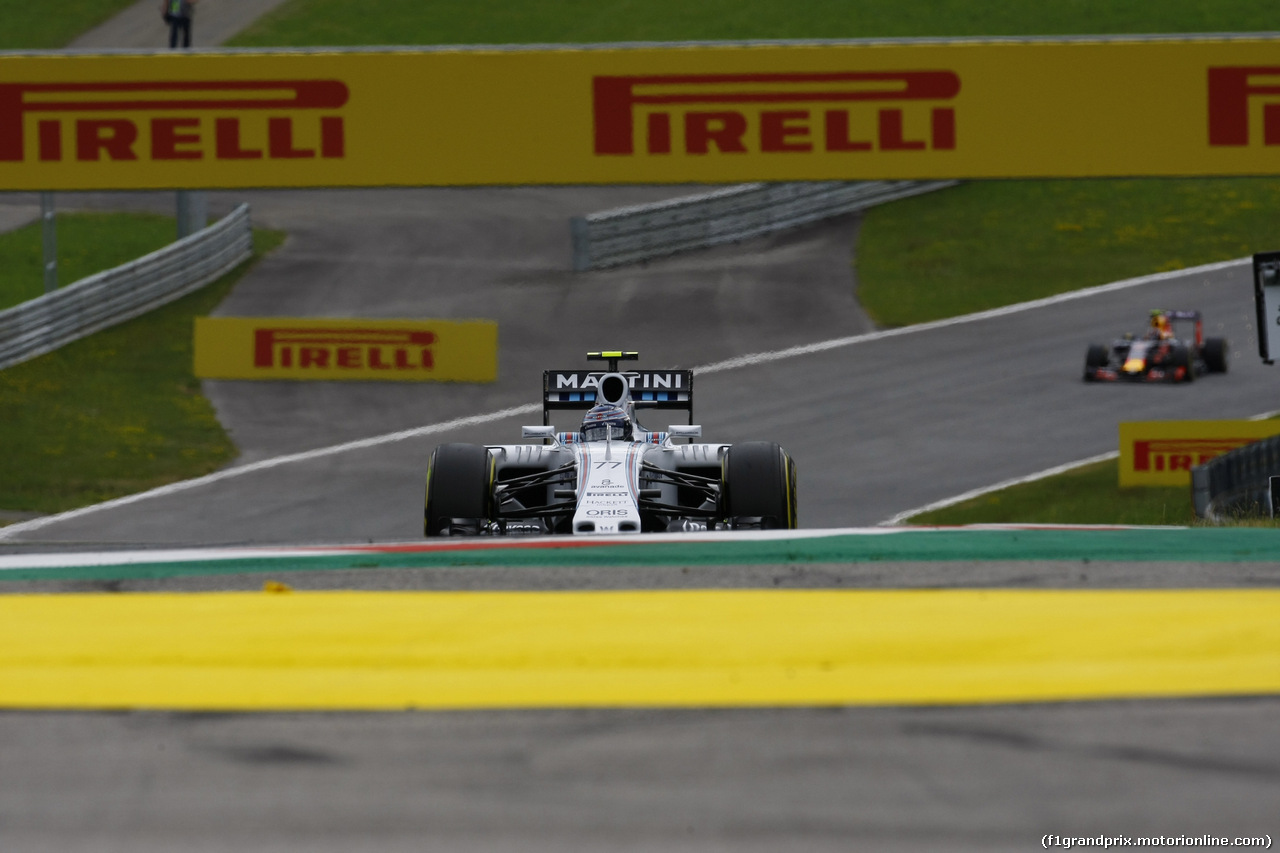 GP AUSTRIA, 19.06.2015- Prove Libere 2, Valtteri Bottas (FIN) Williams F1 Team FW37