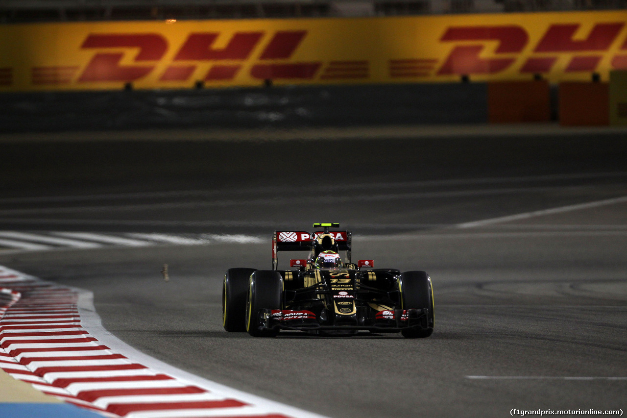 GP BAHRAIN, 19.04.2015 - Gara, Pastor Maldonado (VEN) Lotus F1 Team E23