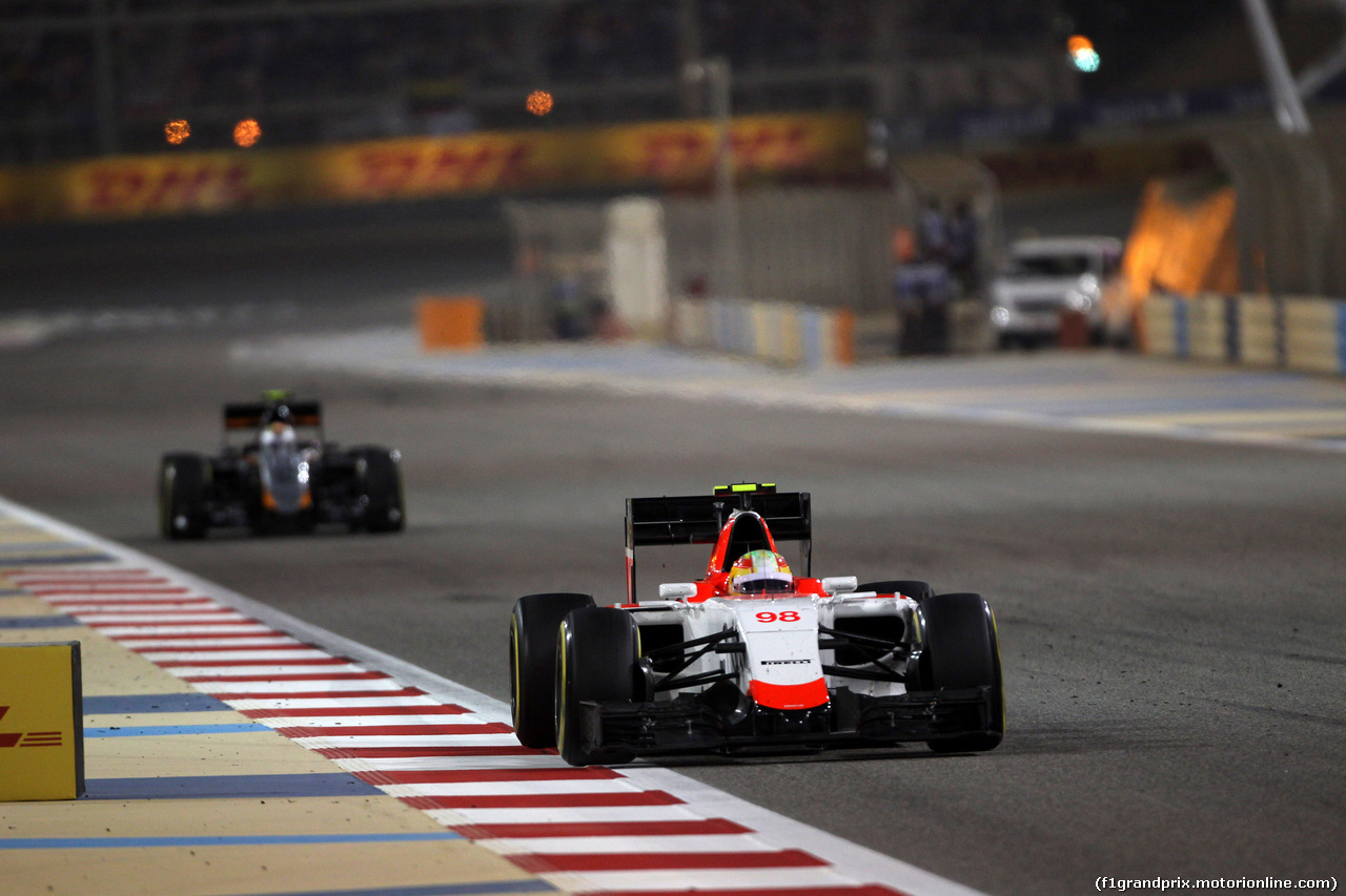 GP BAHRAIN, 19.04.2015 - Gara, Roberto Merhi (ESP) Manor Marussia F1 Team