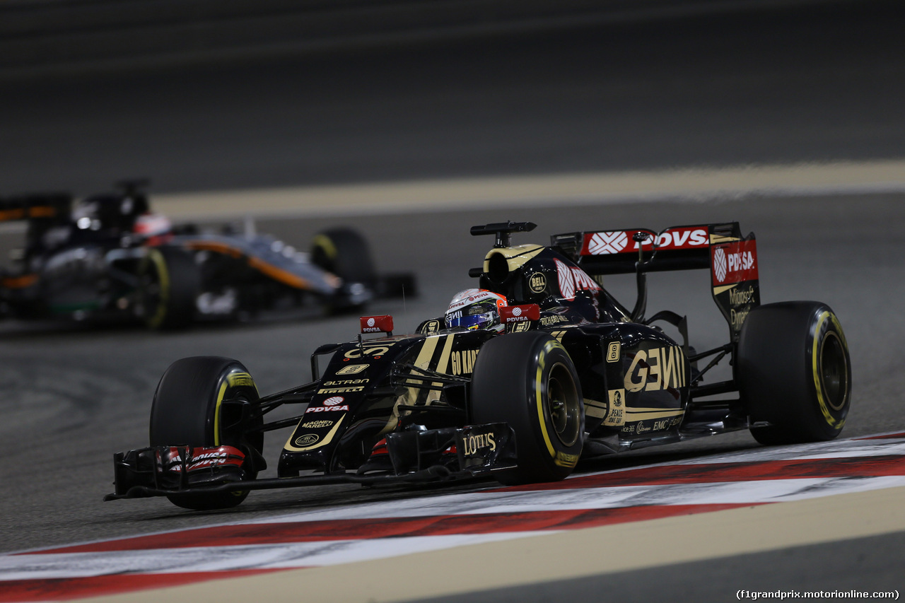 GP BAHRAIN, 19.04.2015 - Gara, Romain Grosjean (FRA) Lotus F1 Team E23