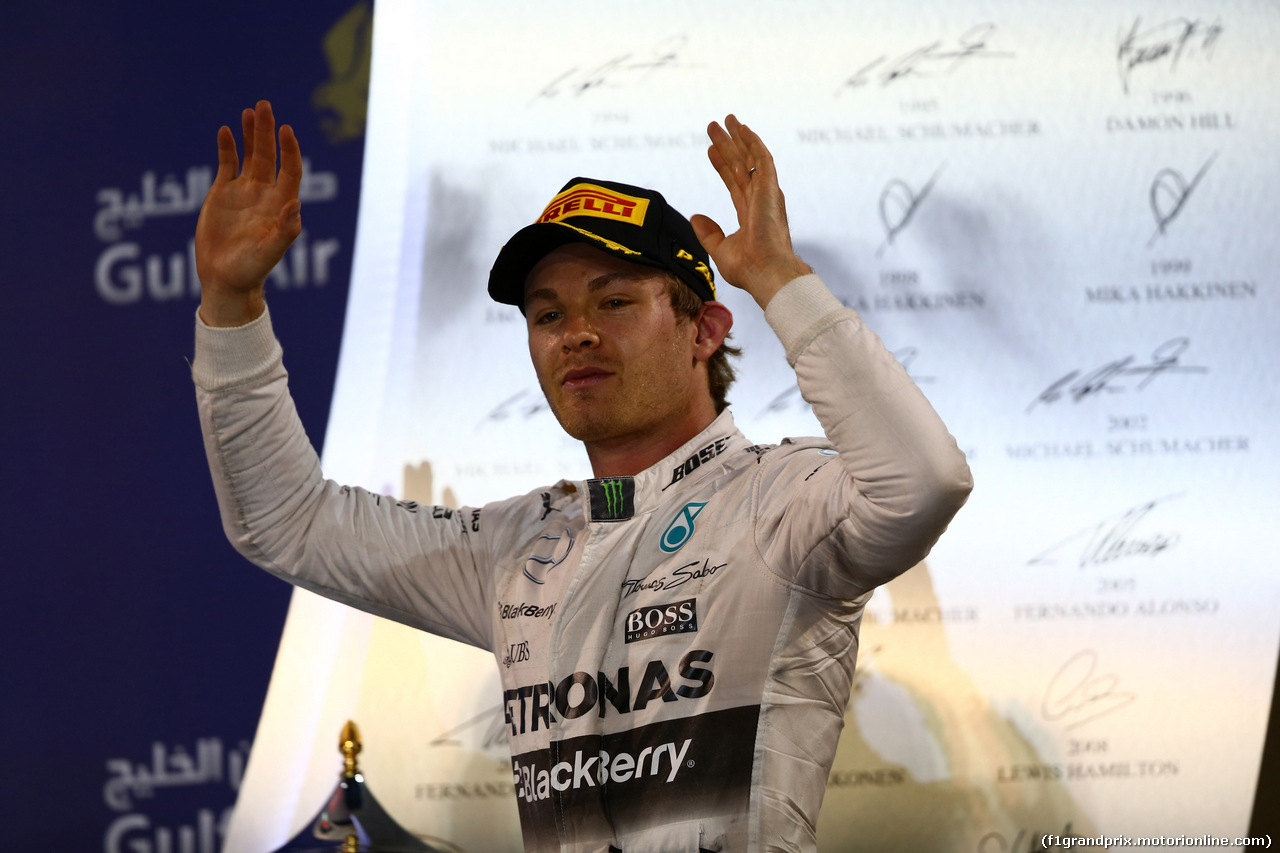 GP BAHRAIN, 19.04.2015 - Gara, terzo Nico Rosberg (GER) Mercedes AMG F1 W06
