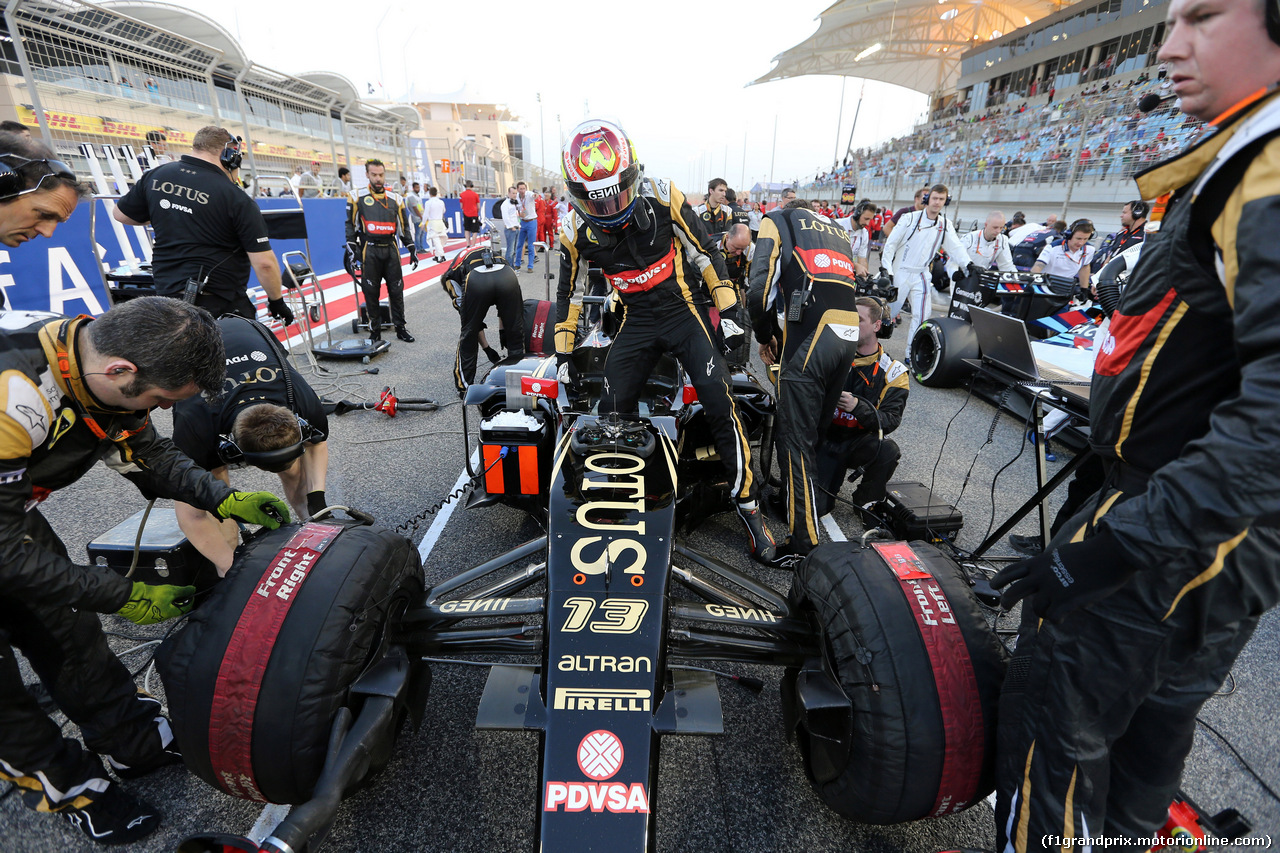 GP BAHRAIN, 19.04.2015 - Gara, Pastor Maldonado (VEN) Lotus F1 Team E23