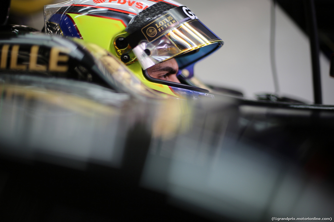 GP BAHRAIN, 19.04.2015 - Gara, Pastor Maldonado (VEN) Lotus F1 Team E23