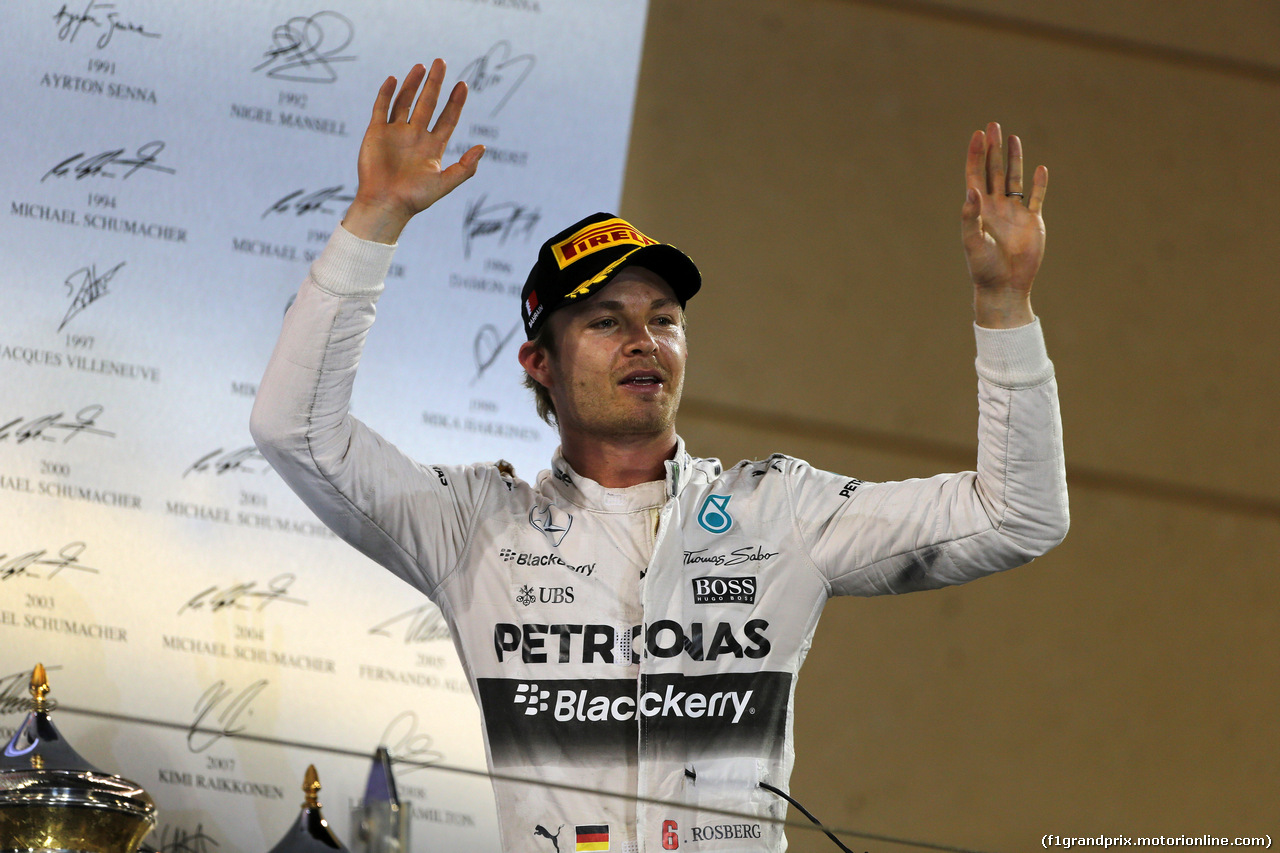 GP BAHRAIN, 19.04.2015 - Gara, terzo Nico Rosberg (GER) Mercedes AMG F1 W06