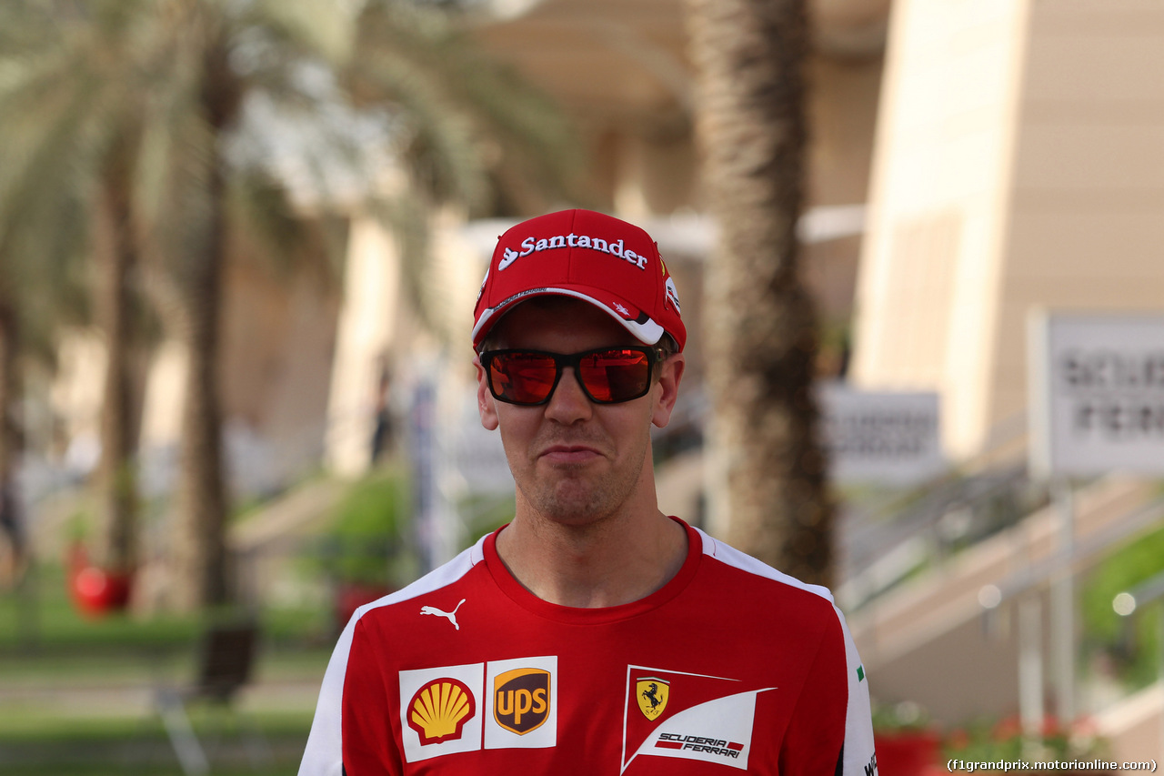 GP BAHRAIN, 16.04.2015 - Sebastian Vettel (GER) Ferrari SF15-T