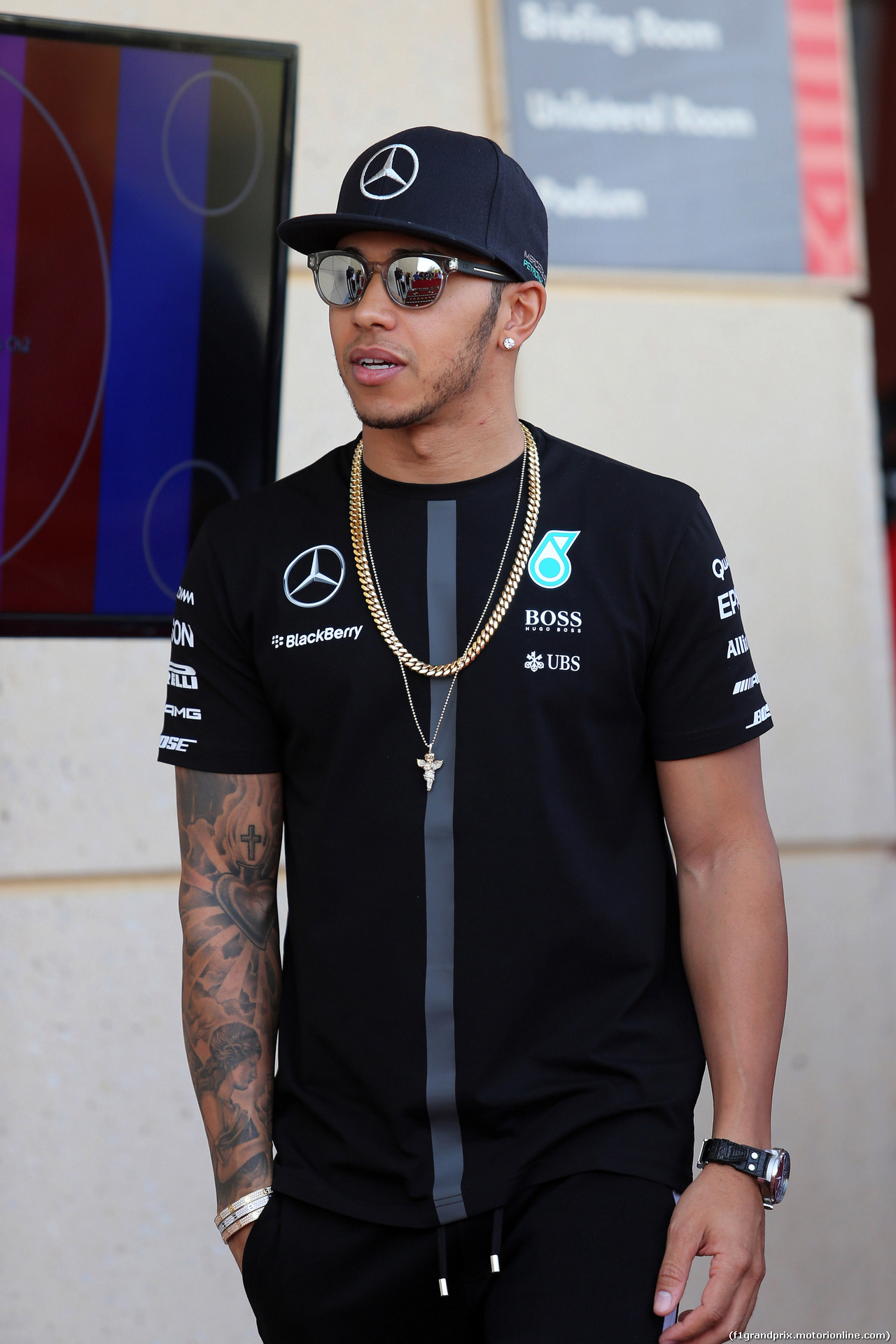 GP BAHRAIN, 16.04.2015 - Lewis Hamilton (GBR) Mercedes AMG F1 W06