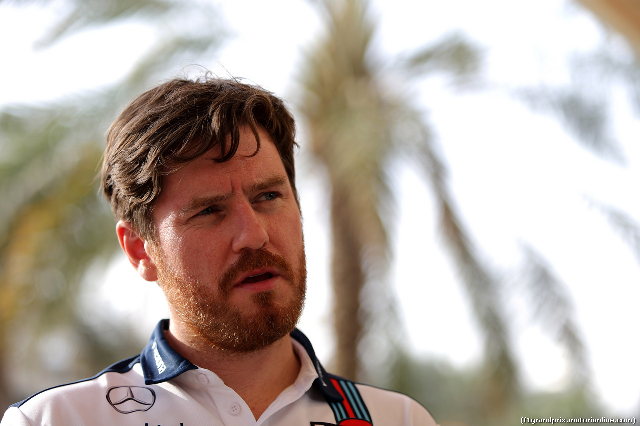 GP BAHRAIN, 16.04.2015 - Rob Smedley (GBR) Williams Head of Vehicle Performance
