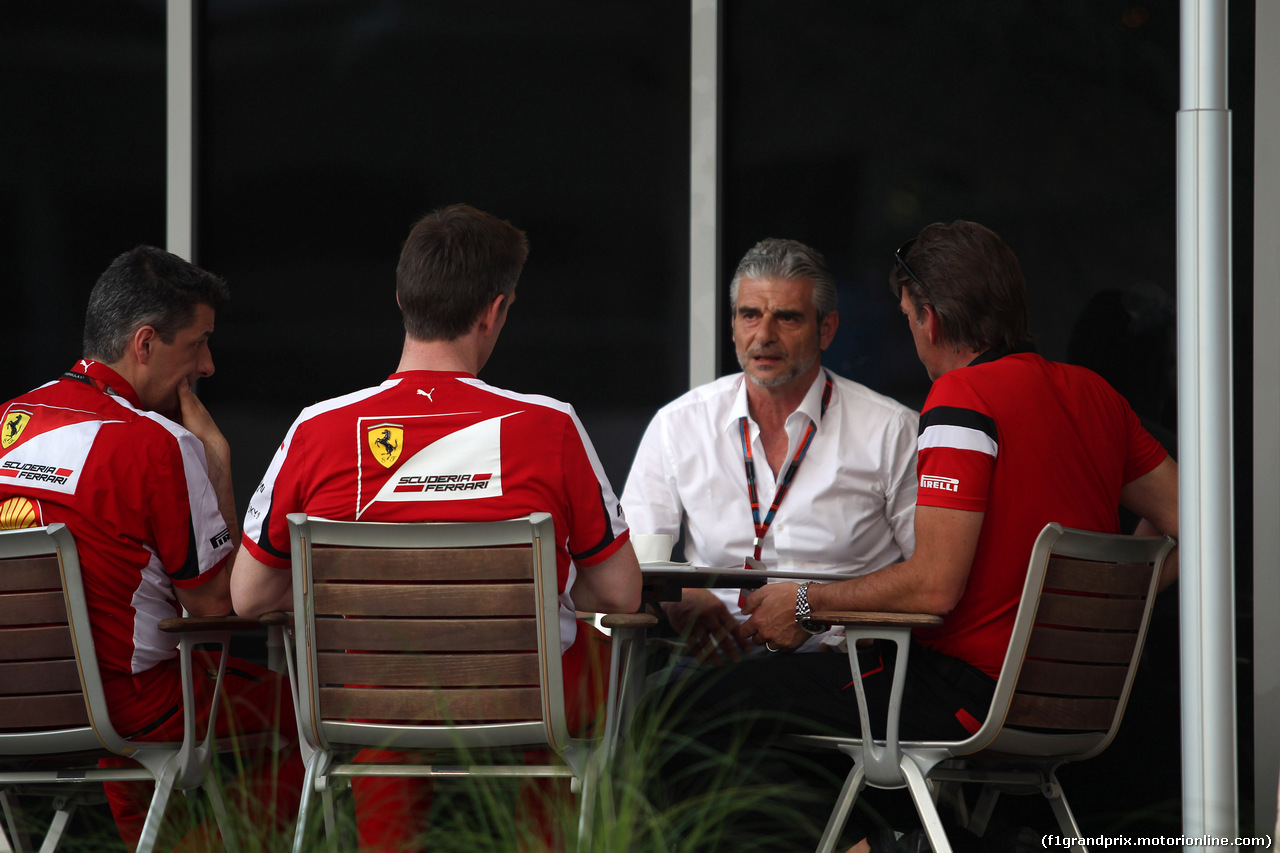 GP BAHRAIN, 16.04.2015 - Maurizio Arrivabene (ITA) Ferrari Team Principal