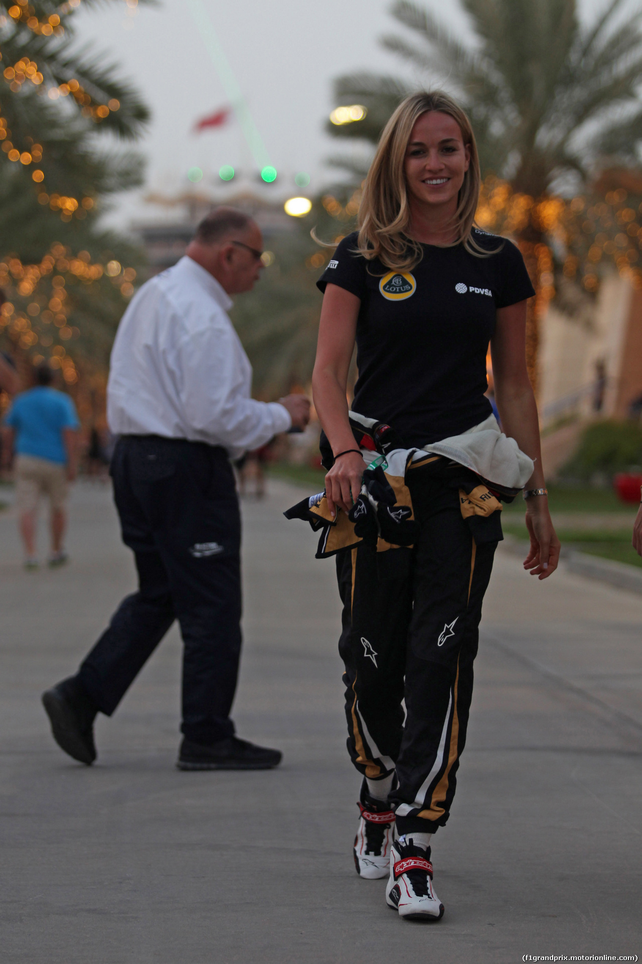 GP BAHRAIN, 16.04.2015 - Carmen Jordá (ESP) Test driver, Lotus Team