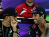 GP BAHRAIN, 16.04.2015 - Conferenza Stampa, Lewis Hamilton (GBR) Mercedes AMG F1 W06 e Daniel Ricciardo (AUS) Red Bull Racing RB11