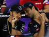 GP BAHRAIN, 16.04.2015 - Conferenza Stampa, Lewis Hamilton (GBR) Mercedes AMG F1 W06 e Daniel Ricciardo (AUS) Red Bull Racing RB11