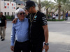 GP BAHRAIN, 16.04.2015 - Bernie Ecclestone (GBR), President e CEO of FOM e Lewis Hamilton (GBR) Mercedes AMG F1 W06