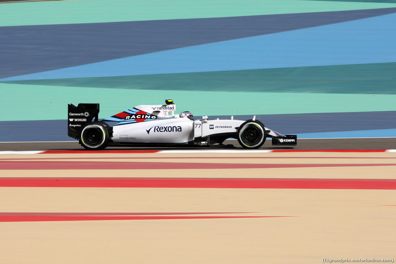 GP BAHRAIN, 18.04.2015 - Prove Libere 3, Valtteri Bottas (FIN) Williams F1 Team FW37