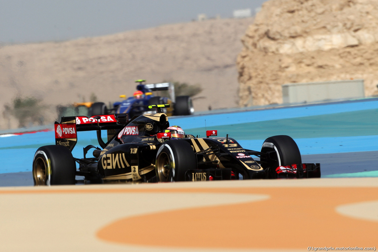 GP BAHRAIN, 18.04.2015 - Prove Libere 3, Pastor Maldonado (VEN) Lotus F1 Team E23