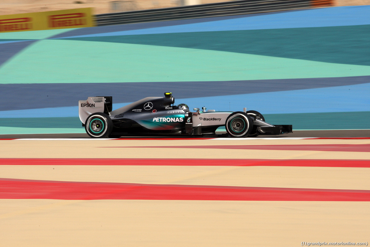 GP BAHRAIN, 18.04.2015 - Prove Libere 3, Nico Rosberg (GER) Mercedes AMG F1 W06