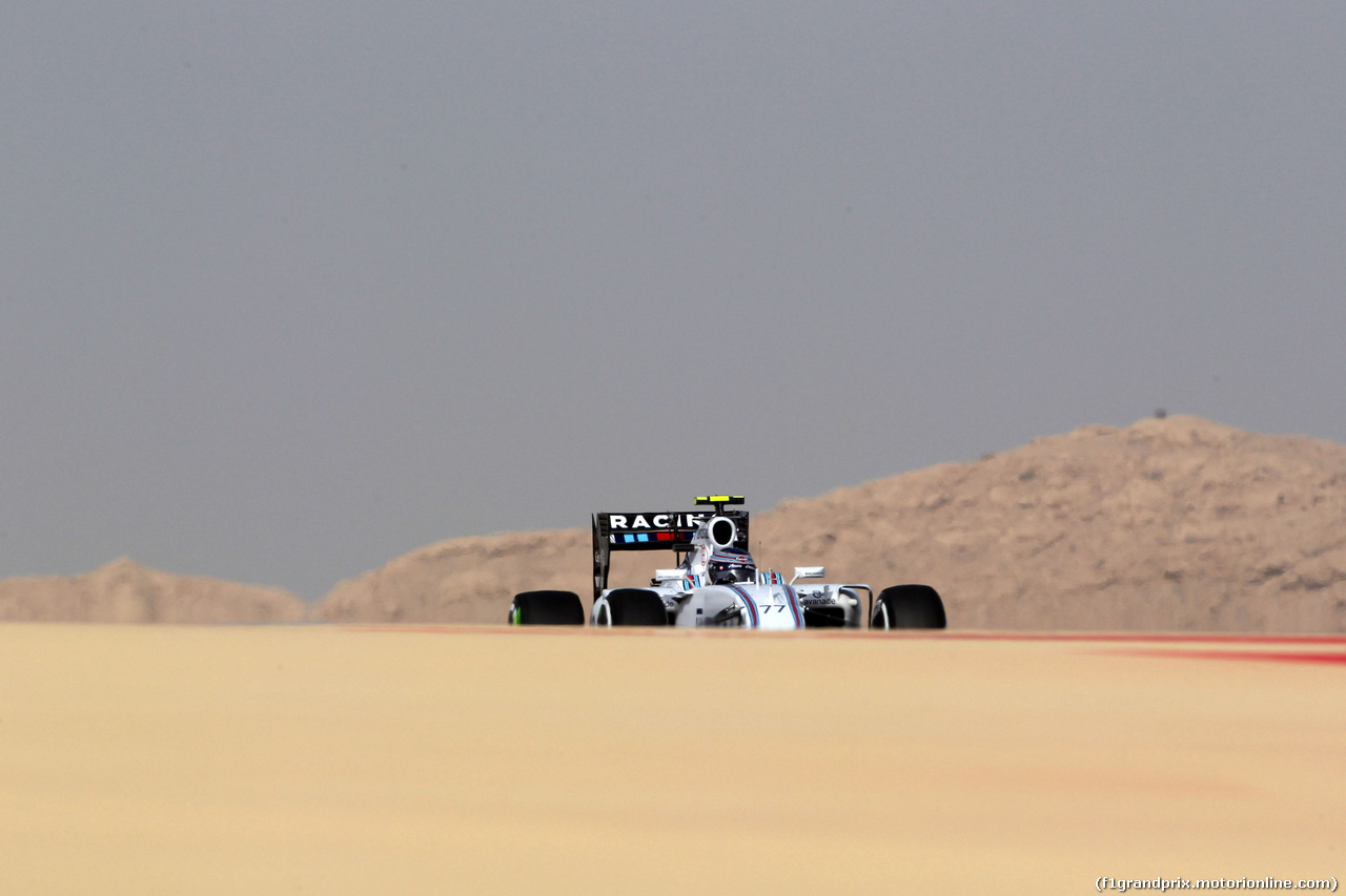 GP BAHRAIN, 18.04.2015 - Prove Libere 3, Valtteri Bottas (FIN) Williams F1 Team FW37