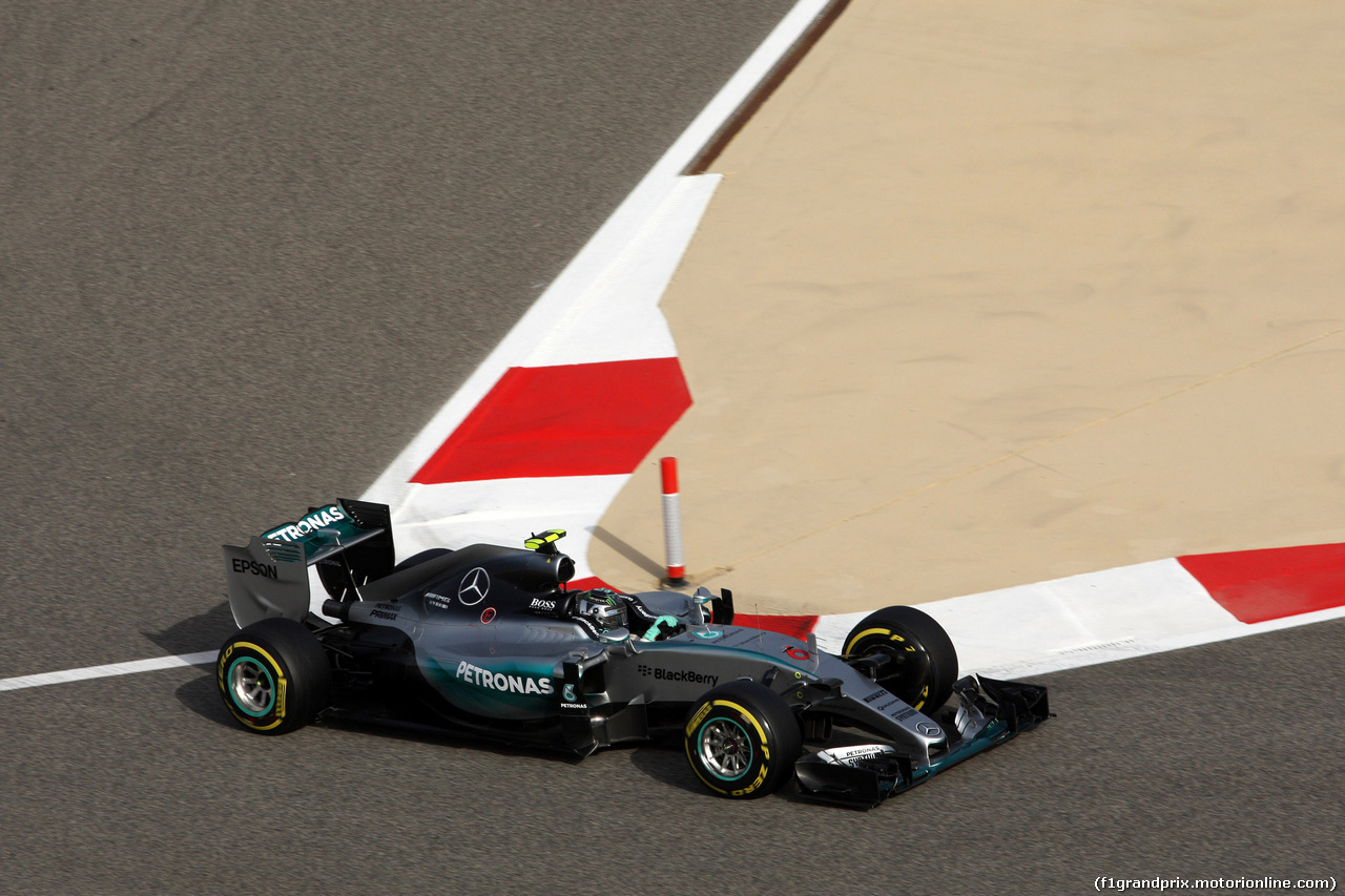 GP BAHRAIN, 18.04.2015 - Prove Libere 3, Nico Rosberg (GER) Mercedes AMG F1 W06