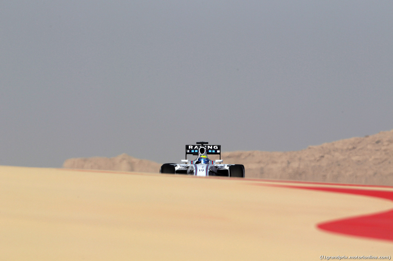 GP BAHRAIN, 18.04.2015 - Prove Libere 3, Felipe Massa (BRA) Williams F1 Team FW37