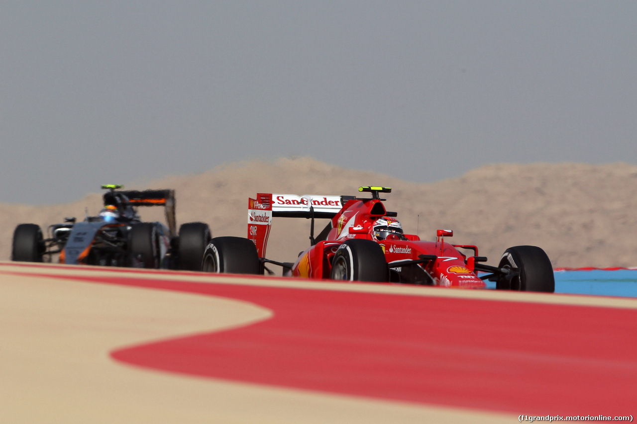 GP BAHRAIN, 18.04.2015 - Prove Libere 3, Kimi Raikkonen (FIN) Ferrari SF15-T