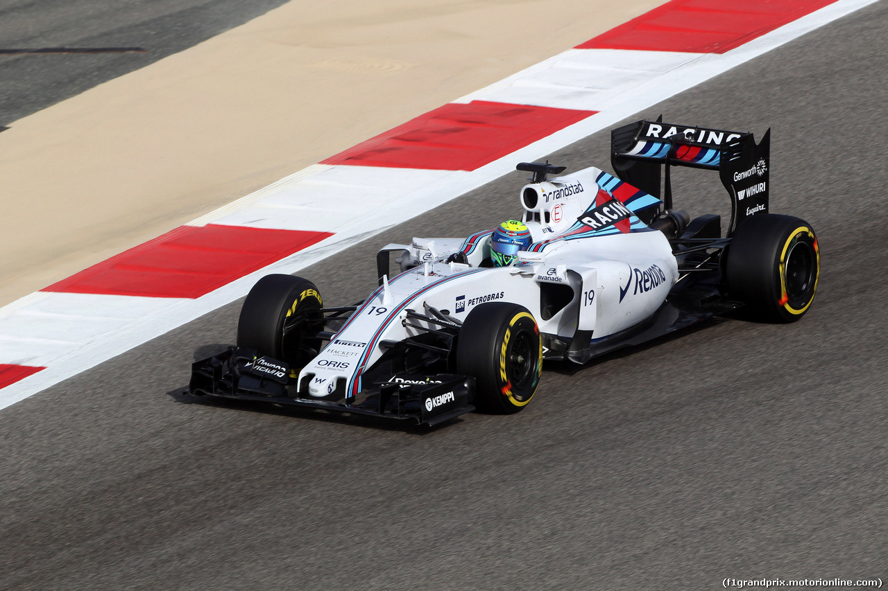 GP BAHRAIN, 18.04.2015 - Prove Libere 3, Felipe Massa (BRA) Williams F1 Team FW37