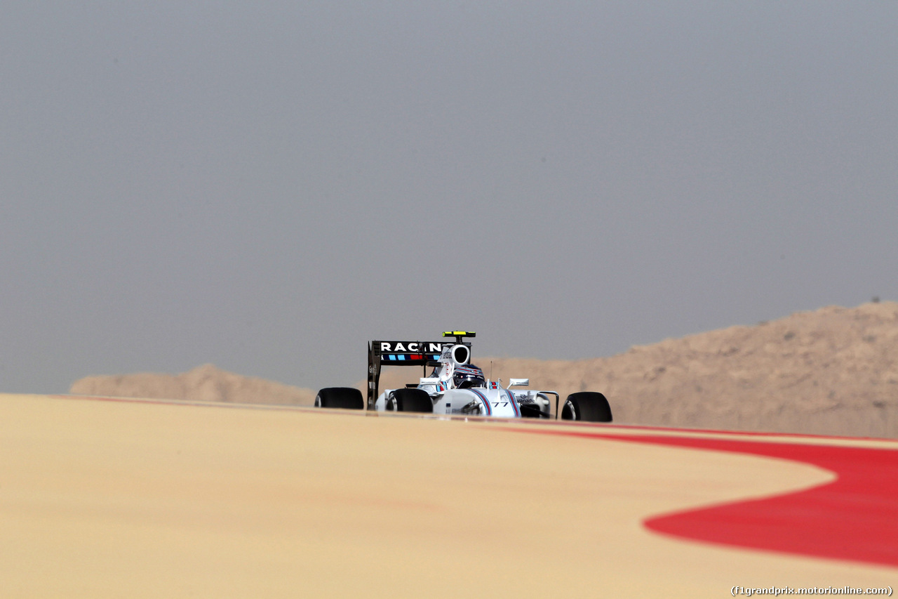 GP BAHRAIN, 18.04.2015 - Prove Libere 3, Valtteri Bottas (FIN) Williams F1 Team FW37
