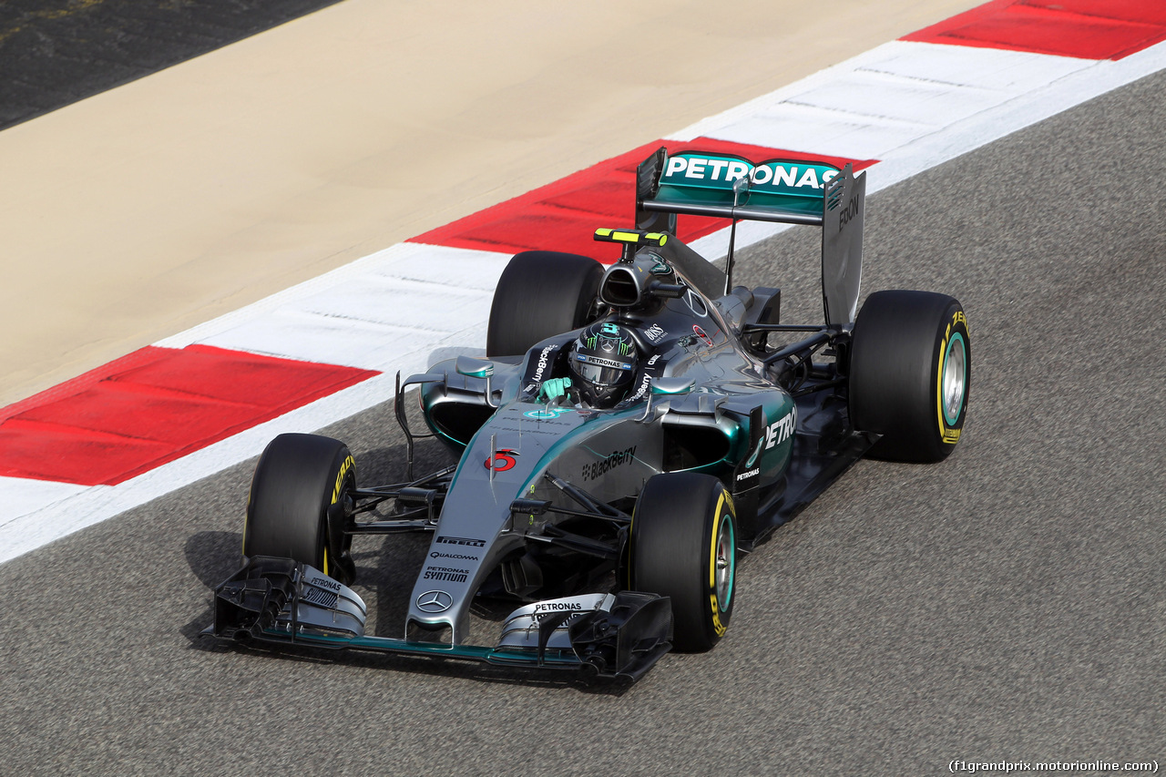 GP BAHRAIN, 18.04.2015 - Prove Libere 3, Nico Rosberg (GER) Mercedes AMG F1 W06