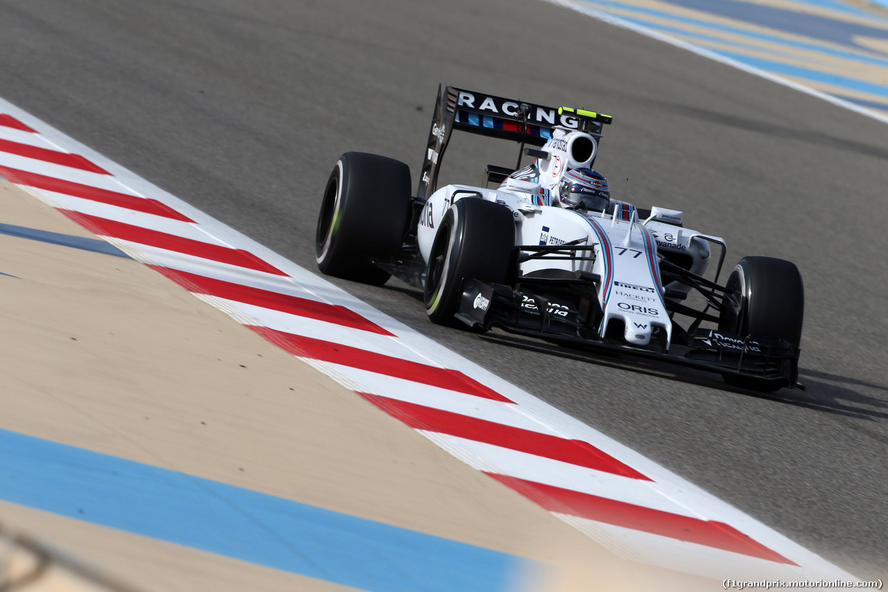 GP BAHRAIN, 18.04.2015 - Prove Libere 3, Valtteri Bottas (FIN) Williams F1 Team FW37