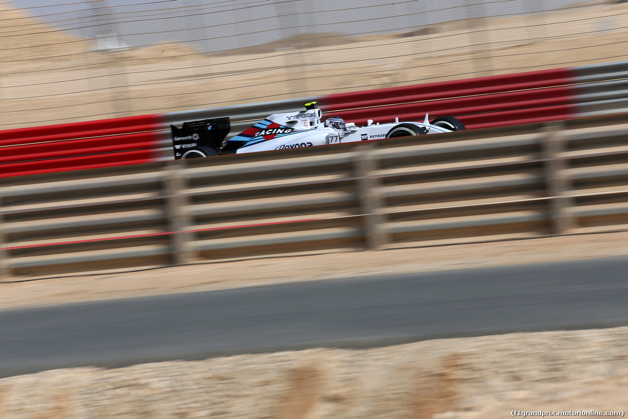 GP BAHRAIN, 18.04.2015 - Prove Libere 3, Valtteri Bottas (FIN) Williams F1 Team FW37