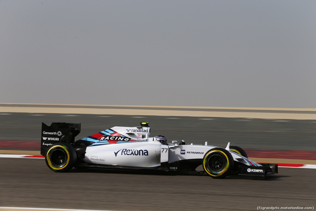 GP BAHRAIN, 18.04.2015 - Prove Libere 3, Valtteri Bottas (FIN) Williams F1 Team FW37