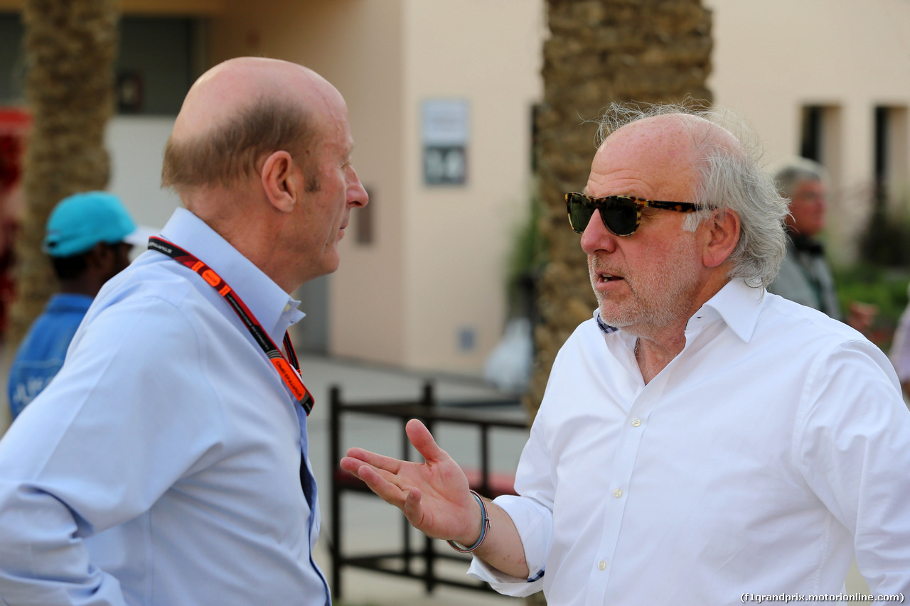 GP BAHRAIN, 18.04.2015 - Donald Mackenzie (GBR) CVC Capital Partners Managing Partner, Co Head of Global Investments e David Richards (GBR) CEO Prodrive.