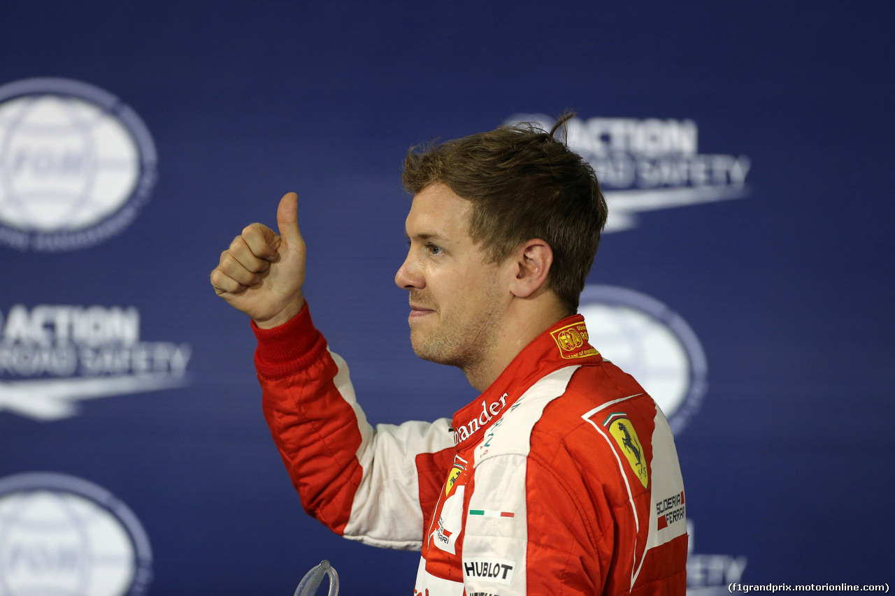 GP BAHRAIN, 18.04.2015 - Qualifiche, secondo Sebastian Vettel (GER) Ferrari SF15-T