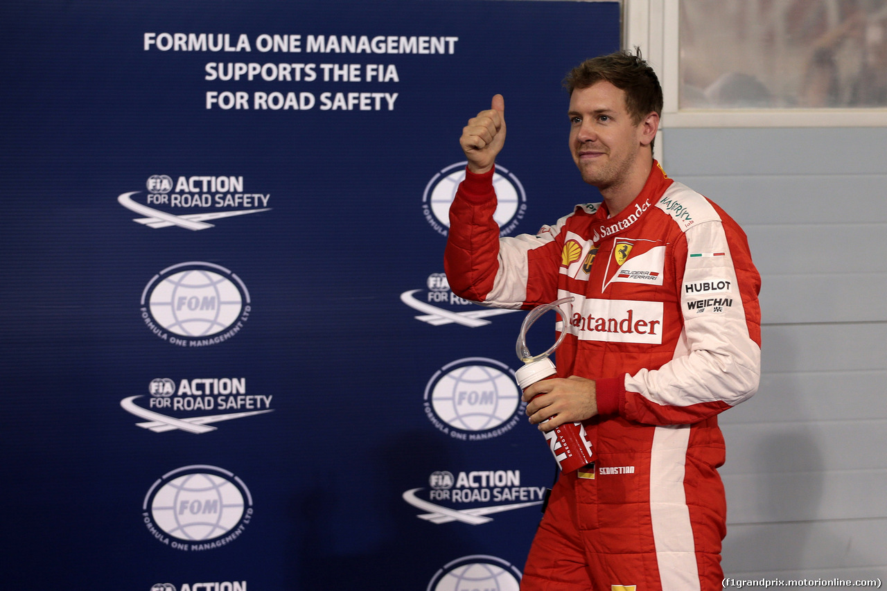 GP BAHRAIN, 18.04.2015 - Qualifiche, secondo Sebastian Vettel (GER) Ferrari SF15-T