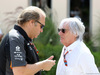 GP BAHRAIN, 18.04.2015 - Free Practice 3, Robert Fernley (GBR) Sahara Force India F1 Team Deputy Team Principal e Bernie Ecclestone (GBR), President e CEO of FOM