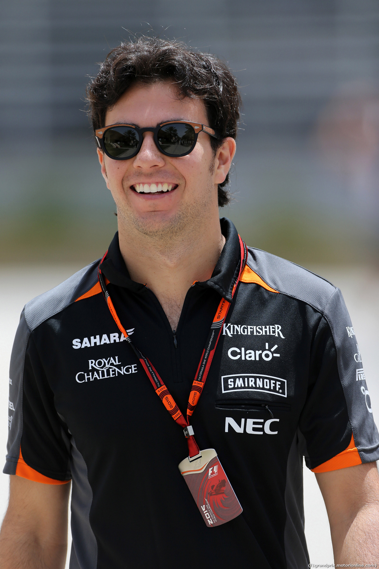 GP BAHRAIN, 17.04.2015 - Sergio Perez (MEX) Sahara Force India F1 VJM08