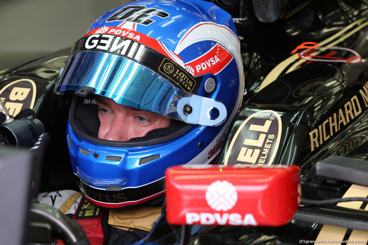 GP BAHRAIN, 17.04.2015 - Prove Libere 1, Jolyon Palmer (GBR) Test Driver, Lotus F1 Team