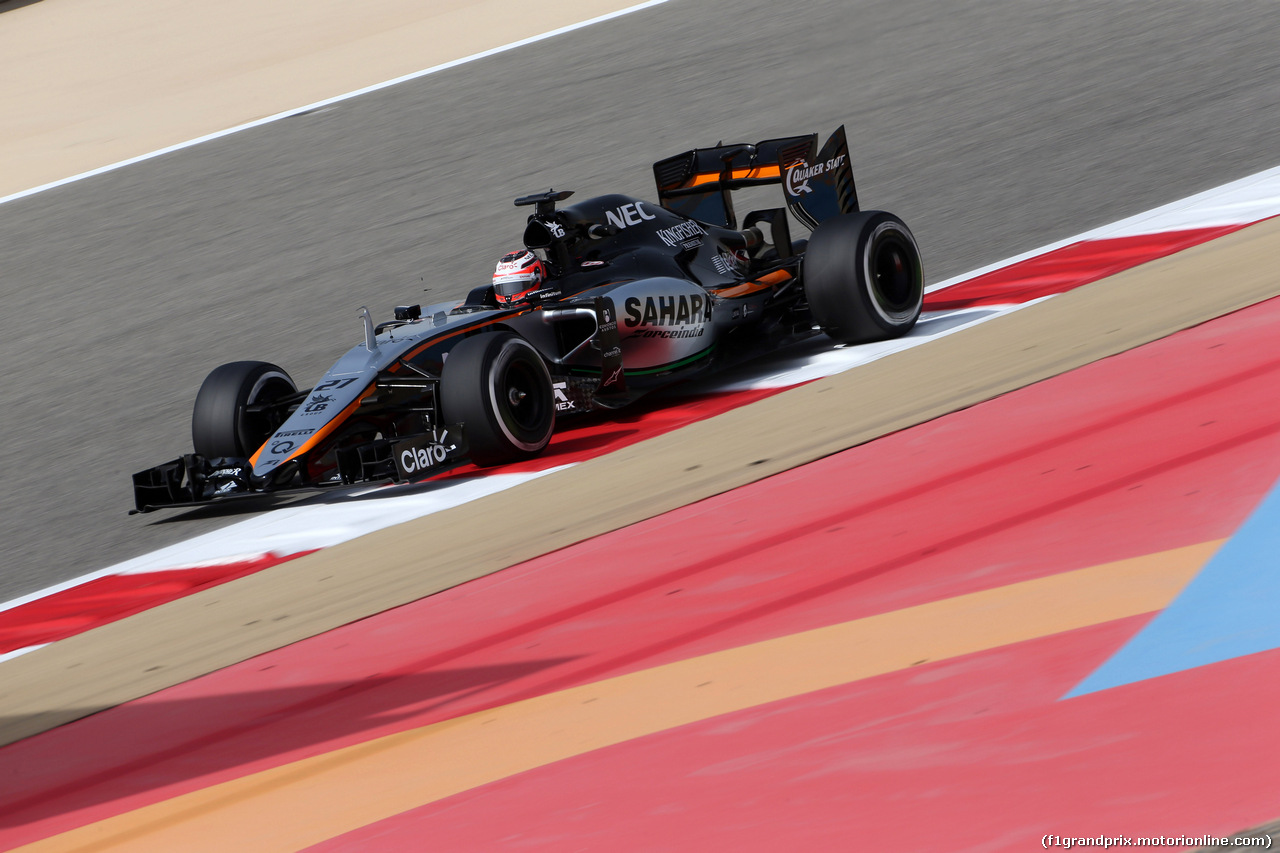 GP BAHRAIN, 17.04.2015 - Prove Libere 1, Nico Hulkenberg (GER) Sahara Force India F1 VJM08