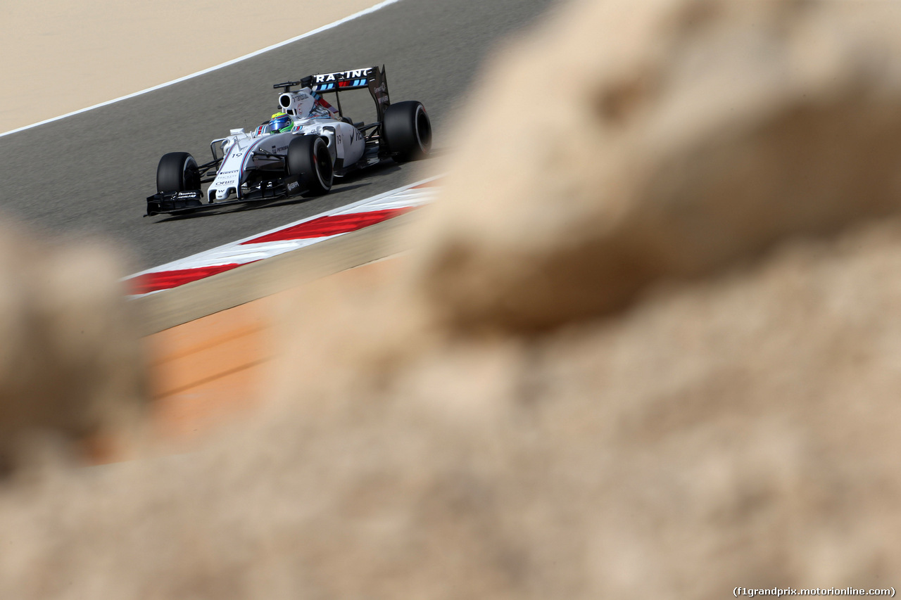 GP BAHRAIN, 17.04.2015 - Prove Libere 1, Felipe Massa (BRA) Williams F1 Team FW37