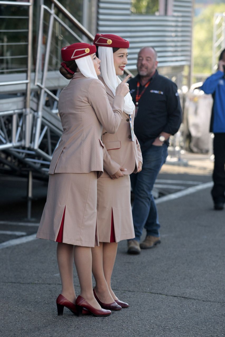 GP BELGIO, 23.08.2015 - Ragazzas in the paddock