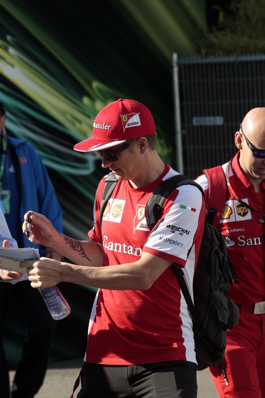 GP BELGIO, 23.08.2015 - Kimi Raikkonen (FIN) Ferrari SF15-T