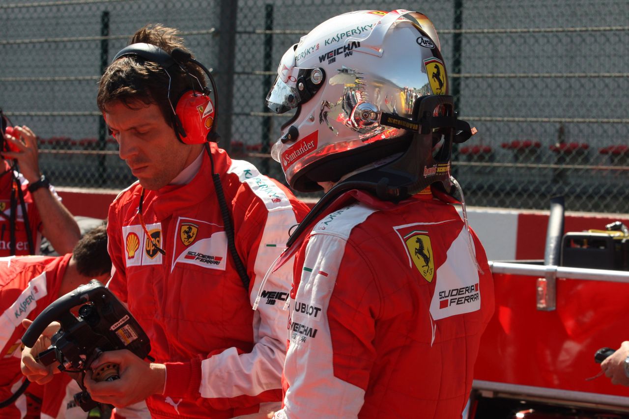 GP BELGIO, 23.08.2015 - Gara, Sebastian Vettel (GER) Ferrari SF15-T