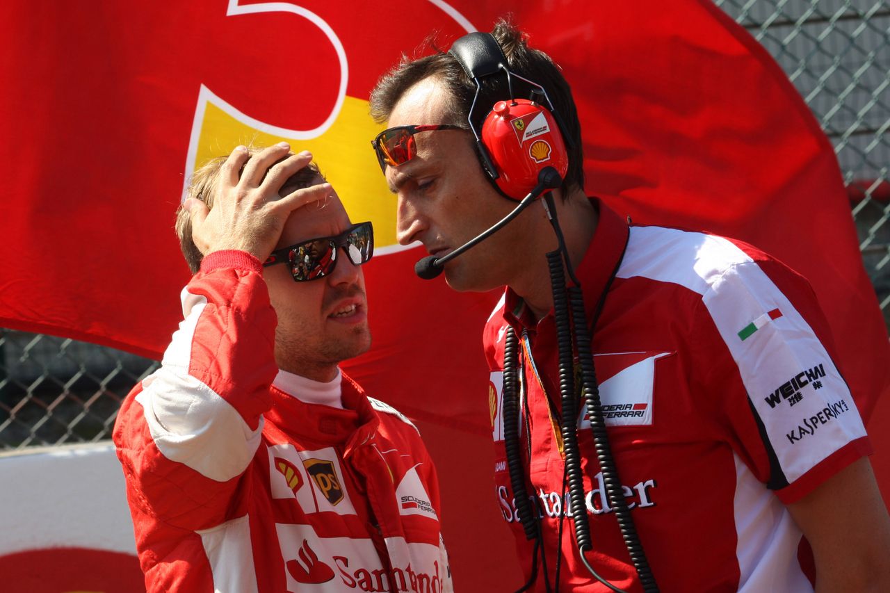 GP BELGIO, 23.08.2015 - Gara, Sebastian Vettel (GER) Ferrari SF15-T