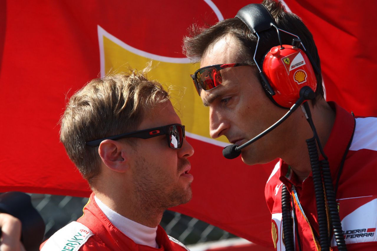 GP BELGIO, 23.08.2015 - Gara, Sebastian Vettel (GER) Ferrari SF15-T