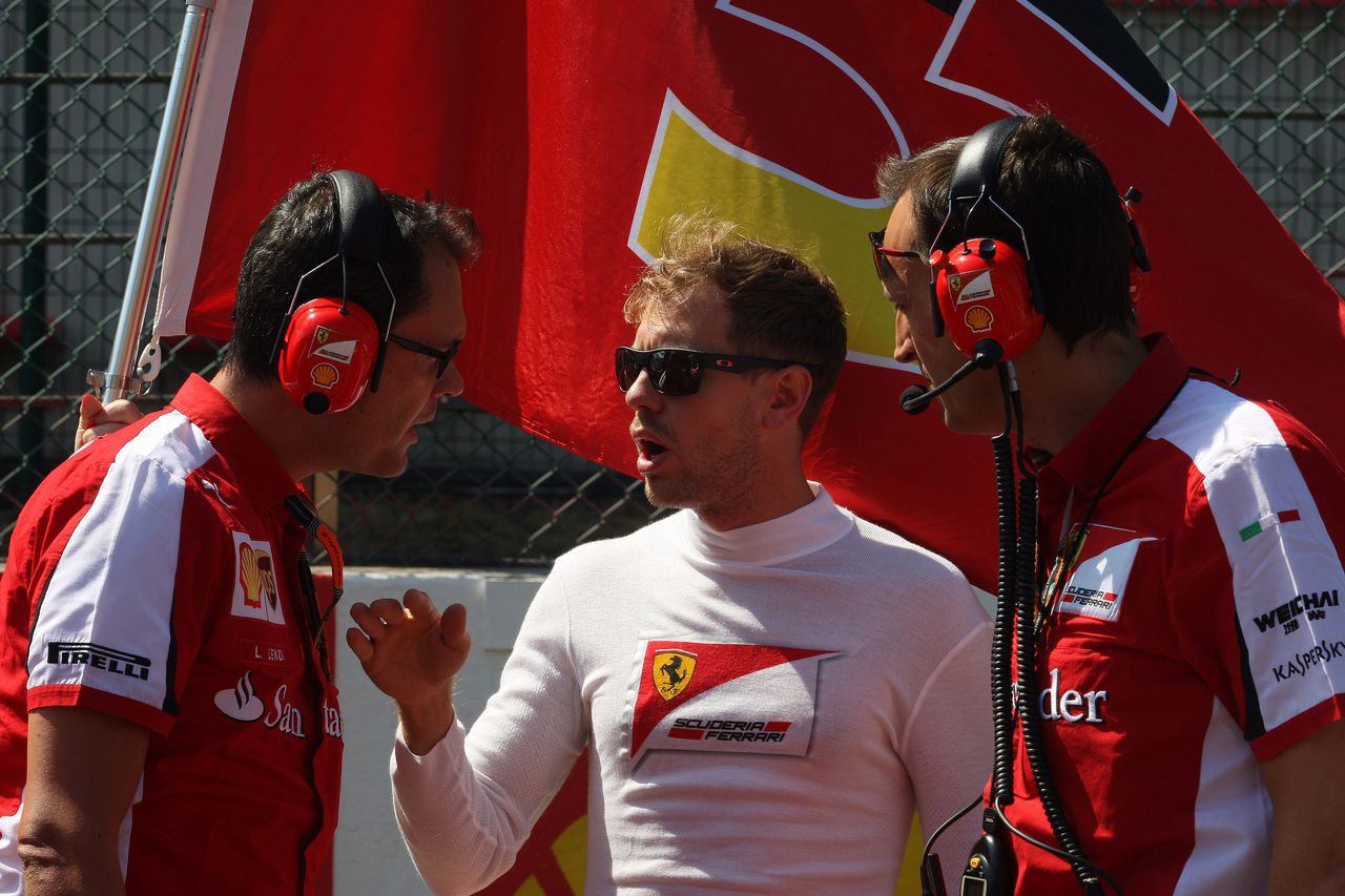 GP BELGIO, 23.08.2015 - Gara, Sebastian Vettel (GER) Ferrari SF15-T