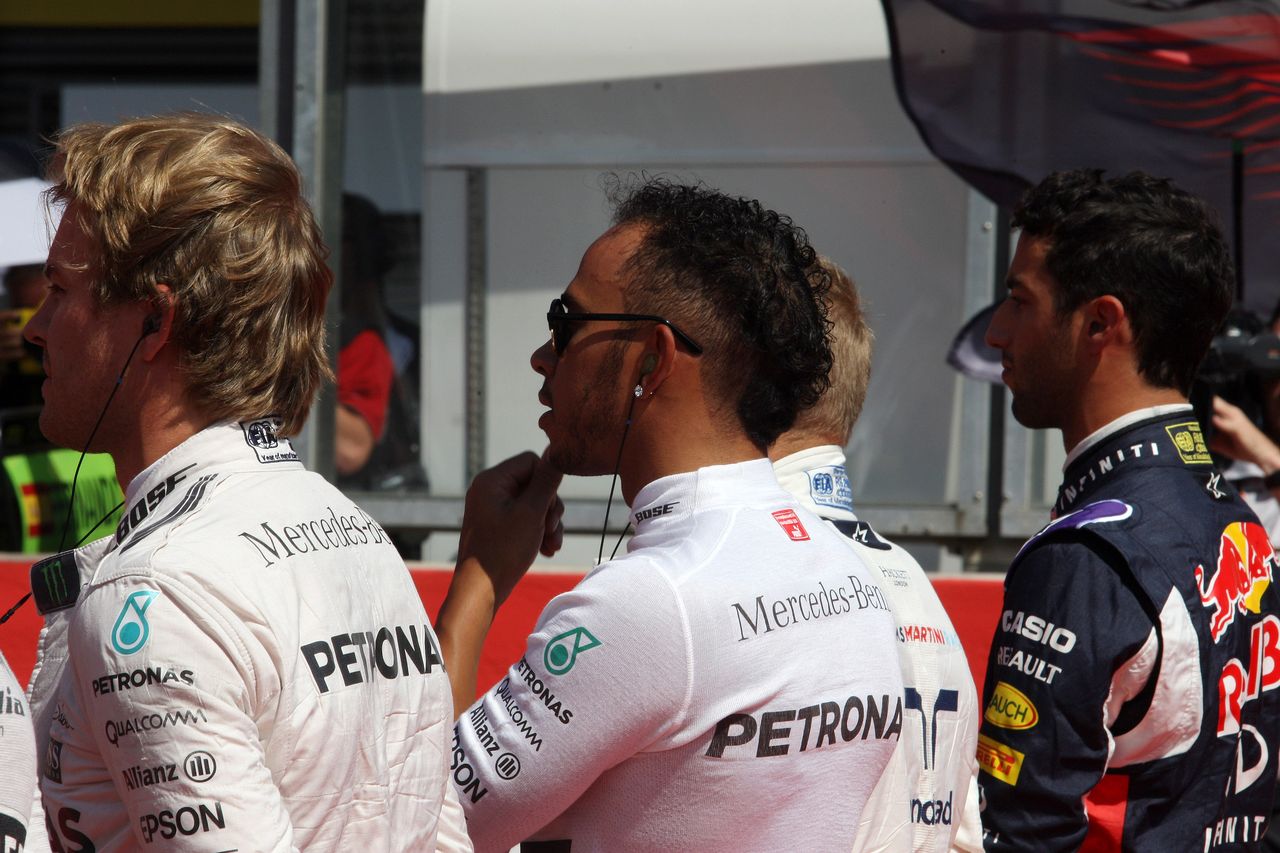 GP BELGIO, 23.08.2015 - Gara, Lewis Hamilton (GBR) Mercedes AMG F1 W06