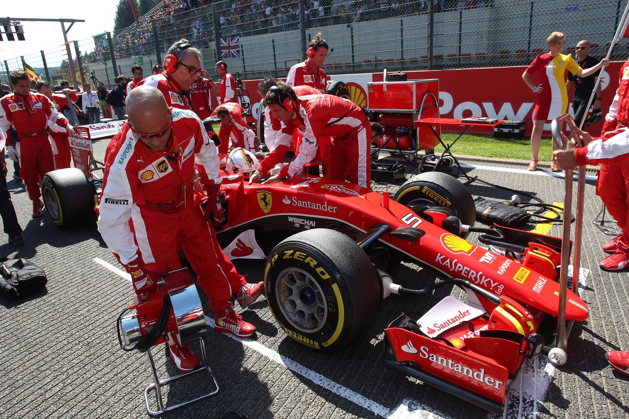 GP BELGIO, 23.08.2015 - Gara, Sebastian Vettel (GER) Ferrari SF15-T