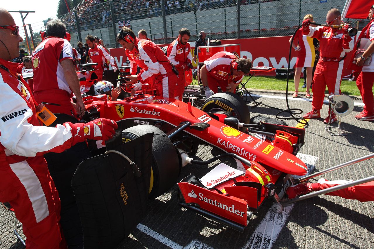 GP BELGIO, 23.08.2015 - Gara, Sebastian Vettel (GER) Ferrari SF15-T