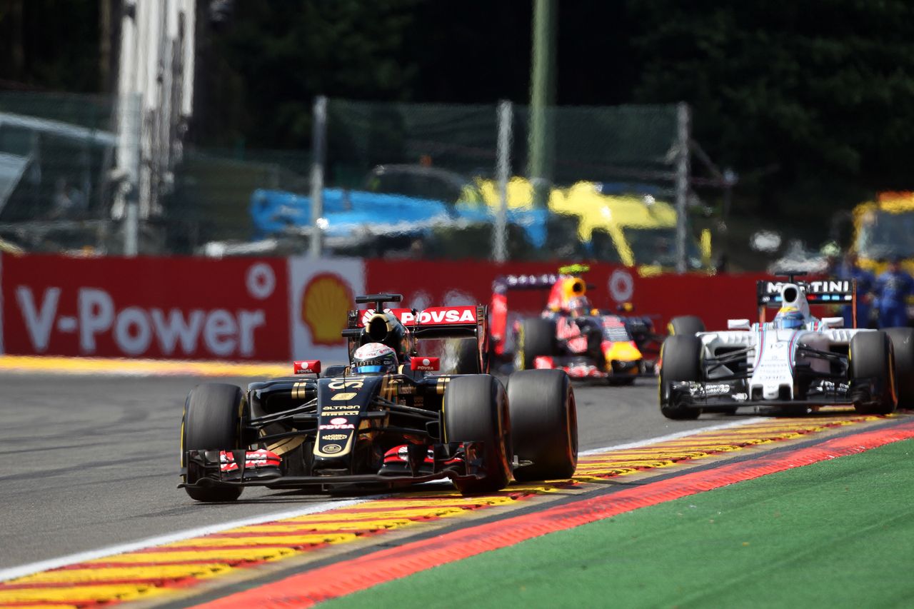 GP BELGIO, 23.08.2015 - Gara, Romain Grosjean (FRA) Lotus F1 Team E23