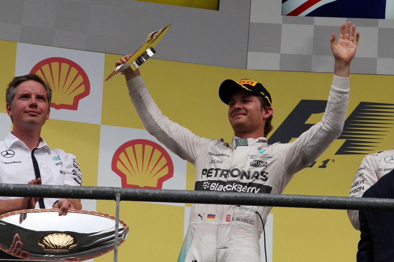 GP BELGIO, 23.08.2015 - Gara, secondo Nico Rosberg (GER) Mercedes AMG F1 W06