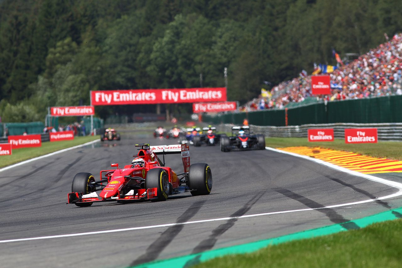 GP BELGIO, 23.08.2015 - Gara, Kimi Raikkonen (FIN) Ferrari SF15-T